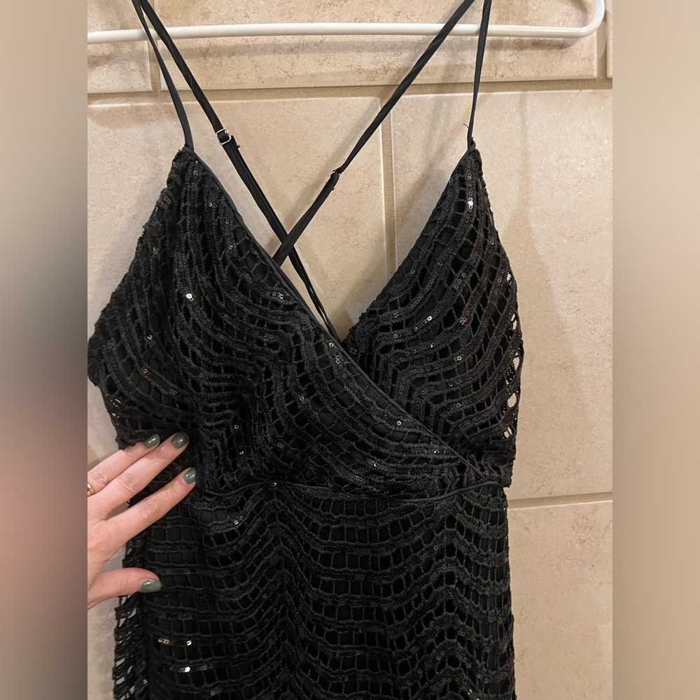 Lulus black sequin mini
